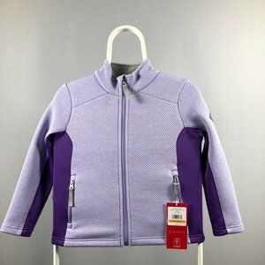 NWT Spyder Windbreaker Fleece Jacket Coat Big Girls Size S Purple Warm Lavender